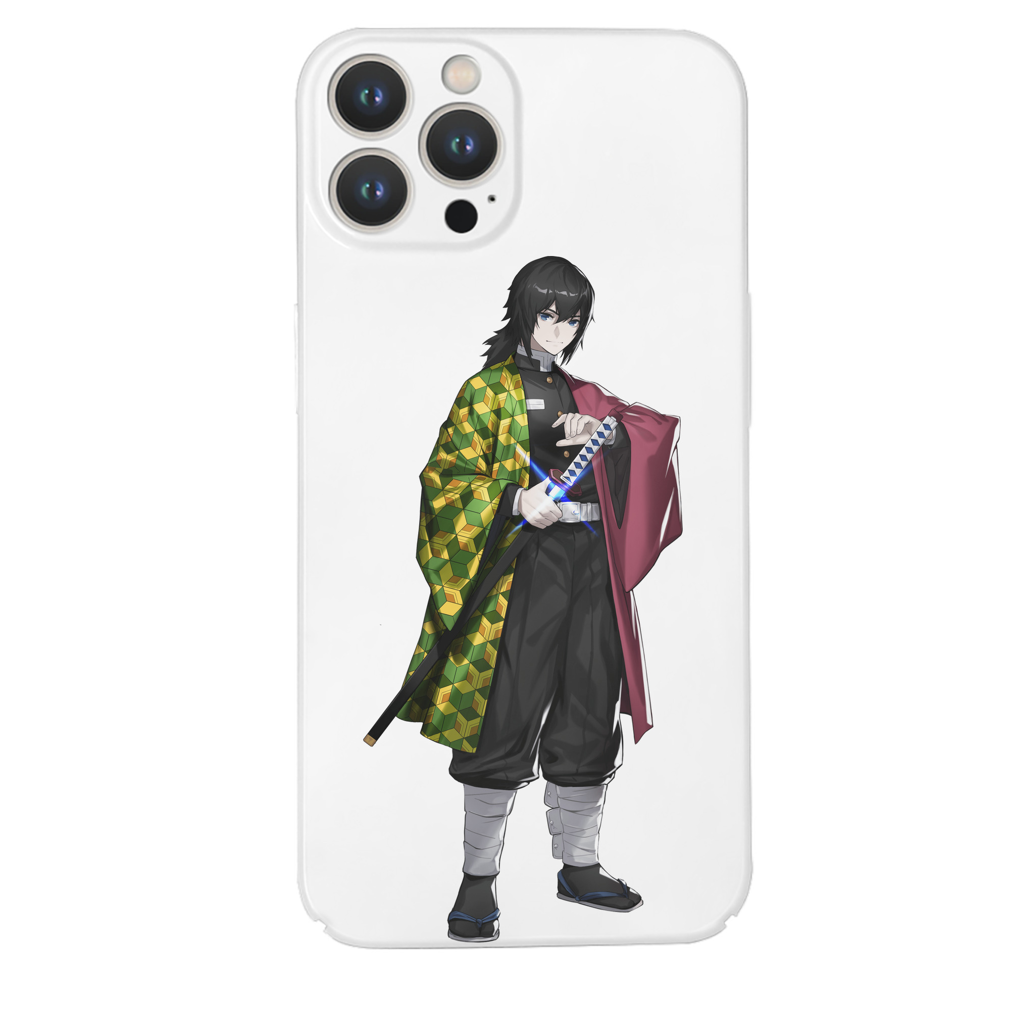 （画像用） 鬼滅の刃（きめつのやいば）水柱-冨岡 義勇／とみおか ぎゆう Tomioka Giyuu 【iPhone 14シリーズ対応】ハードケース